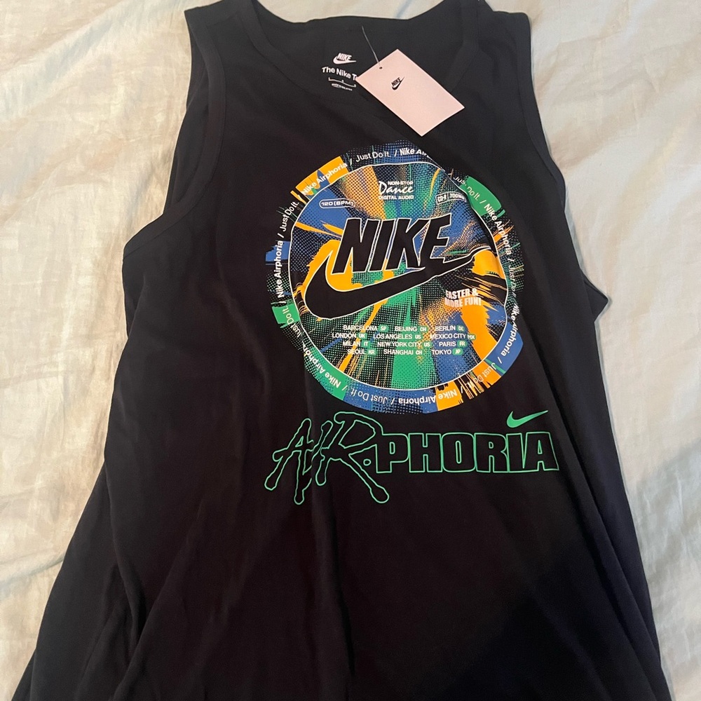 Nike Black Graphic Tank Top